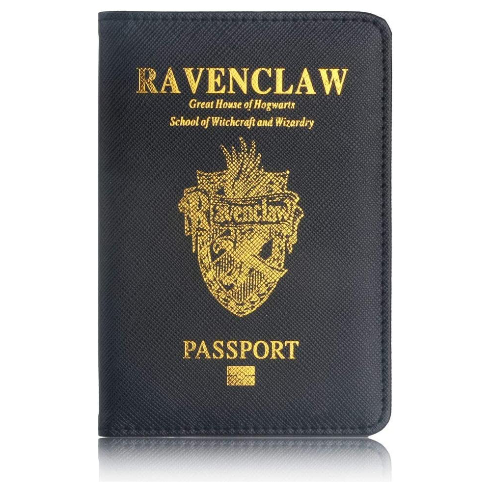 [해외] 해리포터 래번클로 여권 케이스 커버 RFID 개인 정보 블로킹 기능 스키밍 방지