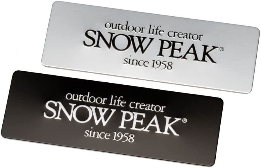 [해외] Snow peak 스노우 피크 설봉제 2022 봄 메탈 로고 스티커 세트 LETTER FES-158
