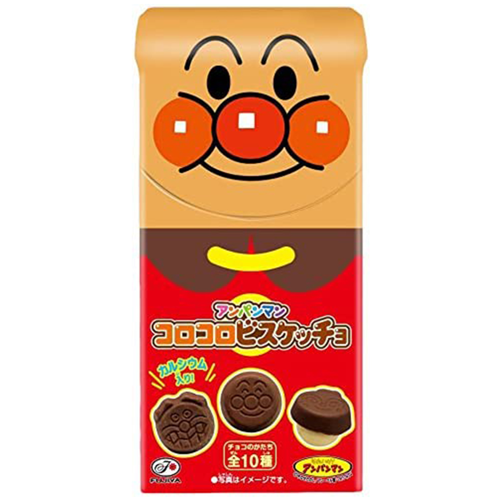 [해외] 호빵맨 코로코로 초코 비스켓 34gx10개