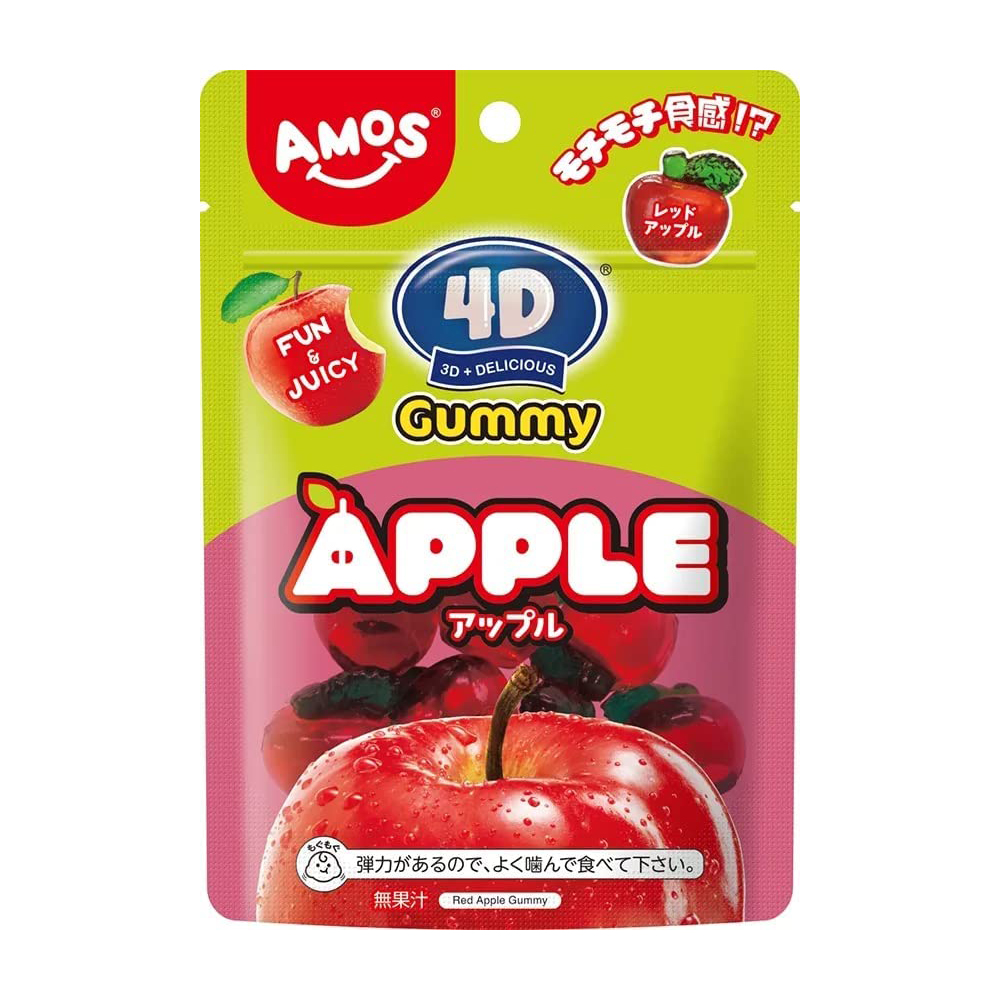 [해외] 칸로 AMOS 4D 구미 애플 적사과 54g 6개