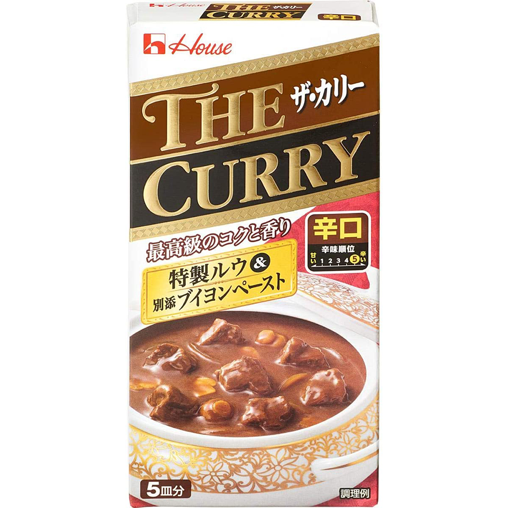 [해외] 일본 카레 하우스 더 커리 매운맛 140g 4개