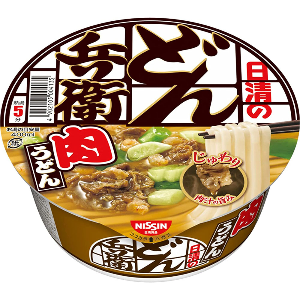 [해외] 닛신식품 돈베이 니쿠우동 고기우동 87g 12개