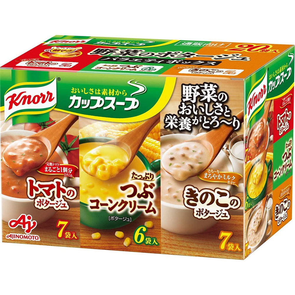 [해외] 크노르 컵 스프 야채 포타지 버라이어티 박스 20봉