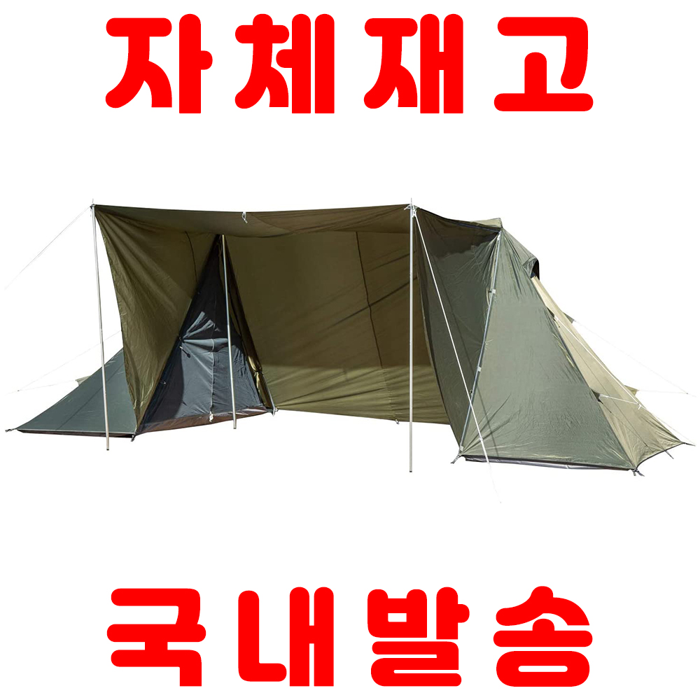 [해외] [자체재고 국내발송] BUNDOK(번독) 2 폴 텐트 BDK-02 사이드월 없음 BDK-02KA 카키