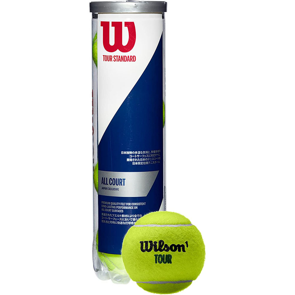 [해외] Wilson 윌슨 테니스 경식 볼 TOUR STANDARD 공인 ITF/JTA 1캔 4구입 WRT103800