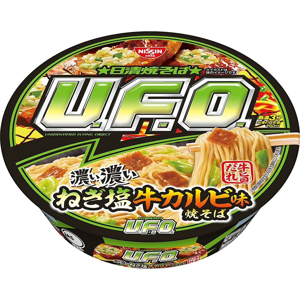 [해외] 닛신식품 야키소바 UFO 진한 파 소금 소갈비맛 105g 12개
