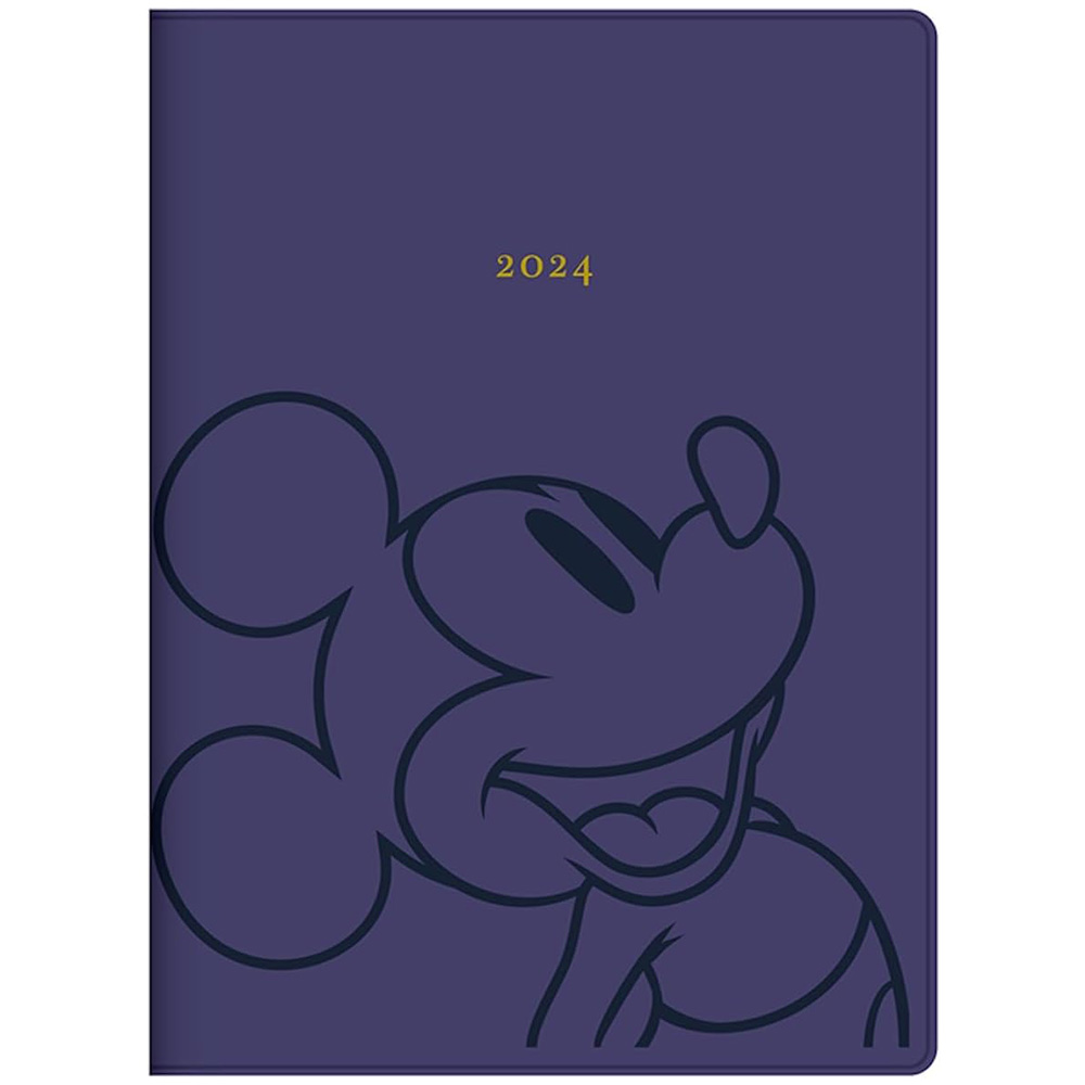 [해외] 다이고 수첩 2024년 다이어리 디즈니 미키 B6 네이비 E6162