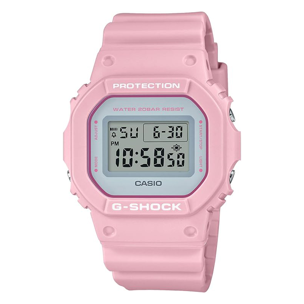 [해외] 카시오 손목시계 지샥 스프링 칼라 DW-5600SC-4JF 맨즈 핑크