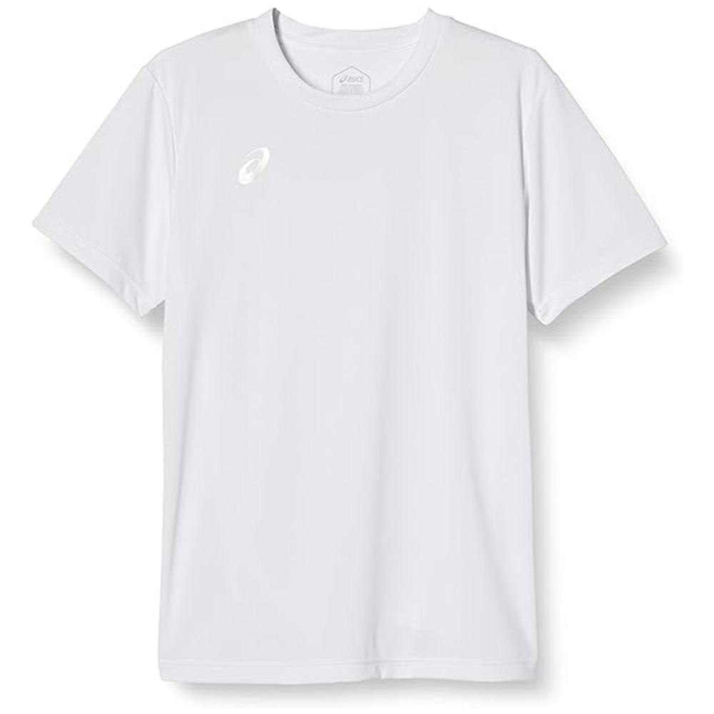 [해외] 아식스 트레이닝웨어 원포인트 반소매 셔츠 2033A657 브릴리언트 화이트 M