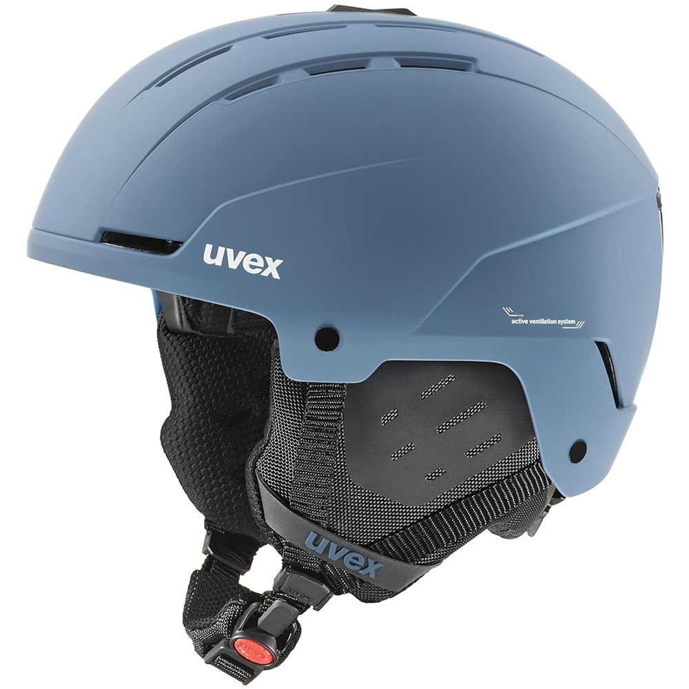 [해외] uvex 우벡스 스키 헬멧 아시안핏 스톤 블루 매트 58-62cm