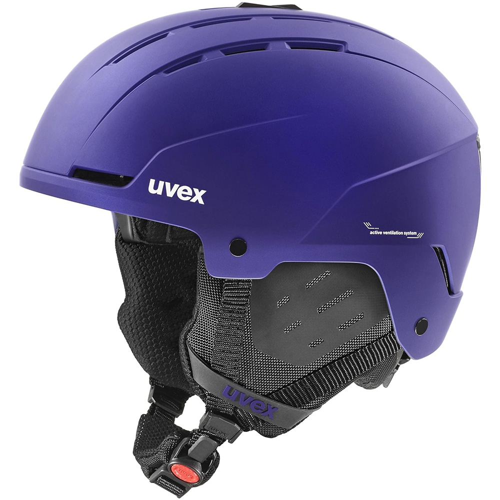 [해외] uvex 우벡스 스키 헬멧 아시안핏 퍼플 배쉬 매트 58-62cm