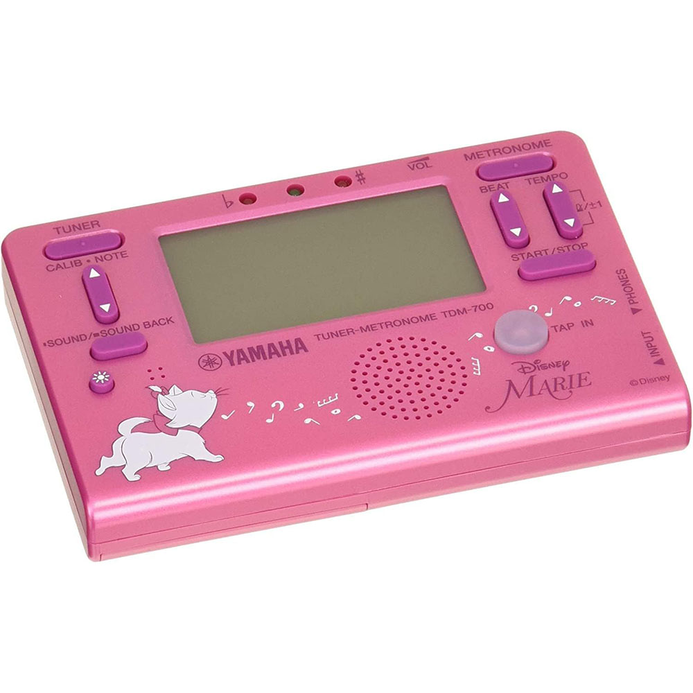 [해외] 야마하 튜너 메트로놈 디즈니 마리 비비드 핑크 TDM-700DMRE