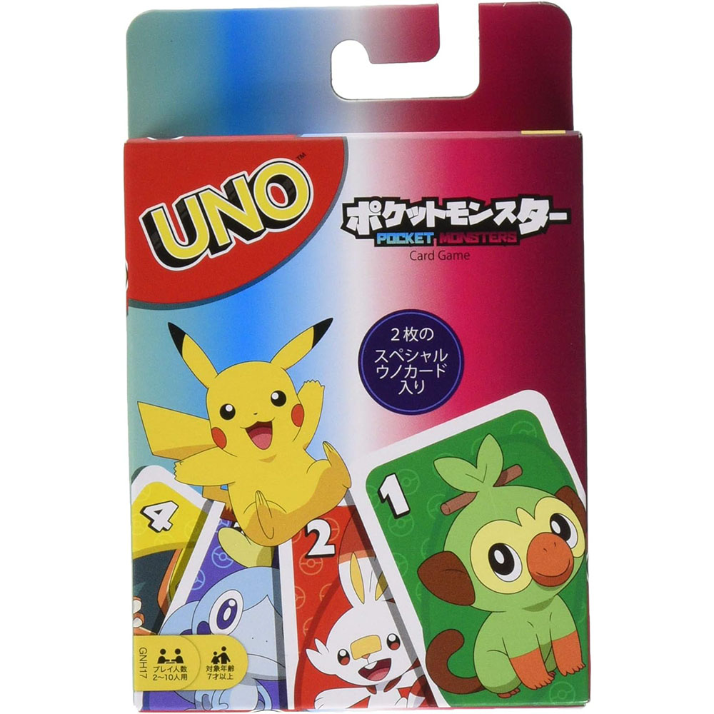 [해외] UNO 우노 카드 게임 포켓몬스터 스페셜 룰 카드 잠만보 & 개굴닌자 포함 GNH17