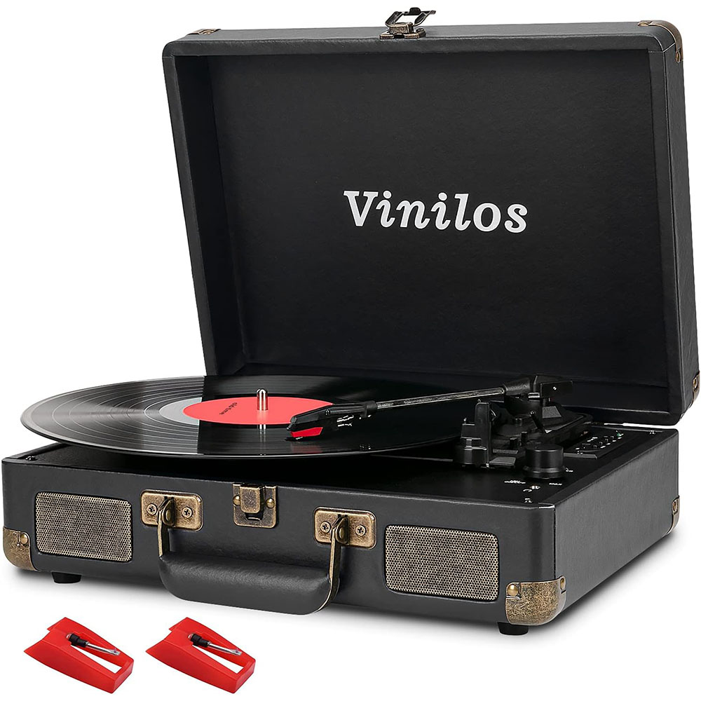 [해외] Vinilos 레코드 플레이어 스피커 C210 블랙