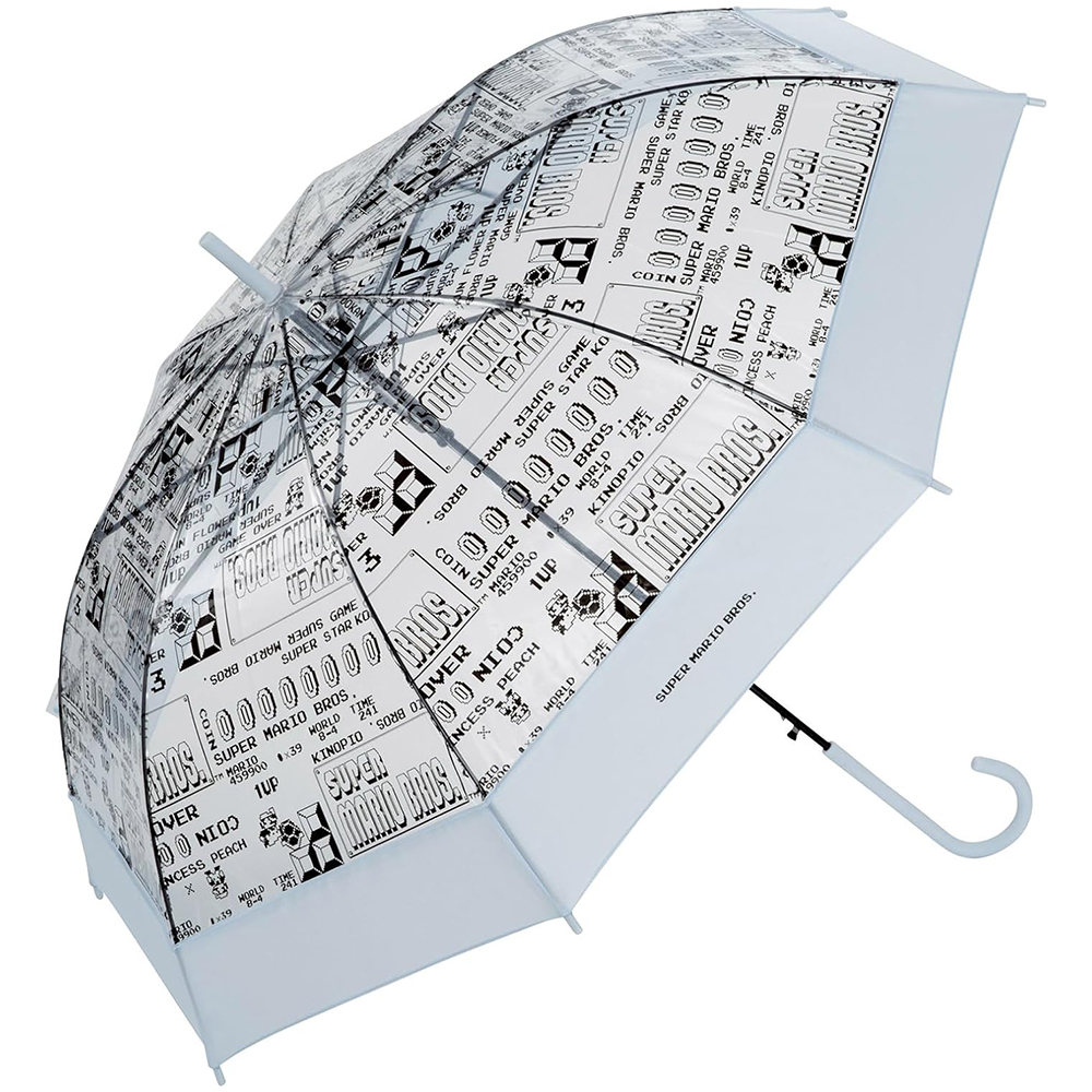 [해외] Wpc. 비닐 우산 슈퍼 마리오 브라더스 로고 텍스트 색소폰 PT-ND04-001