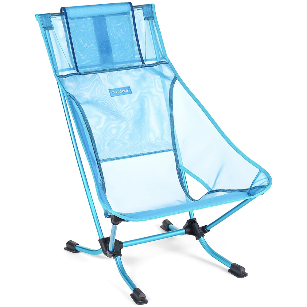 [해외] 헬리녹스 비치 의자 경량 로우 프로파일 컴팩트 블루 메쉬 10678R2