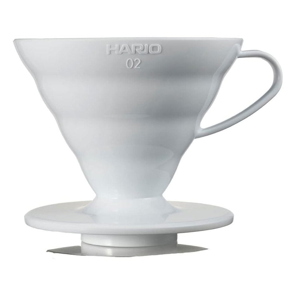 [해외] HARIO 하리오 V60 투과 드리퍼 02 화이트 1~4잔용 커피 핸드 드립 VDR-02-W